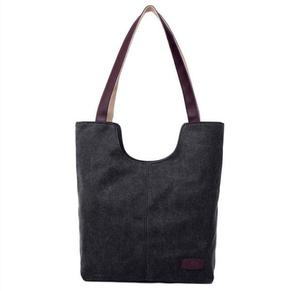 Cotton canvas spring new Korean women casual shoulder bag large capacity shopping bag