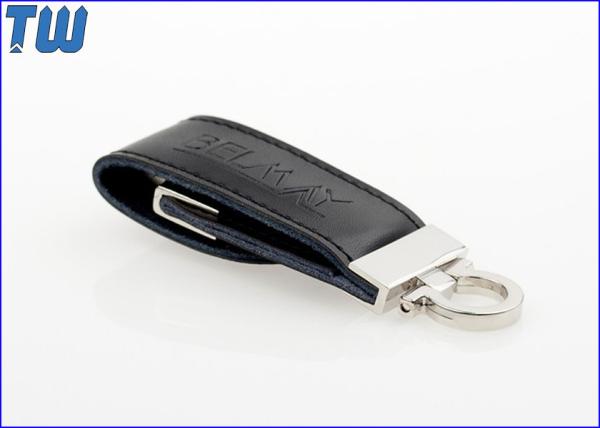 PU Leather 2GB USB Flash Disk Debossed 3D Non-erasable Logo Reasonable Price