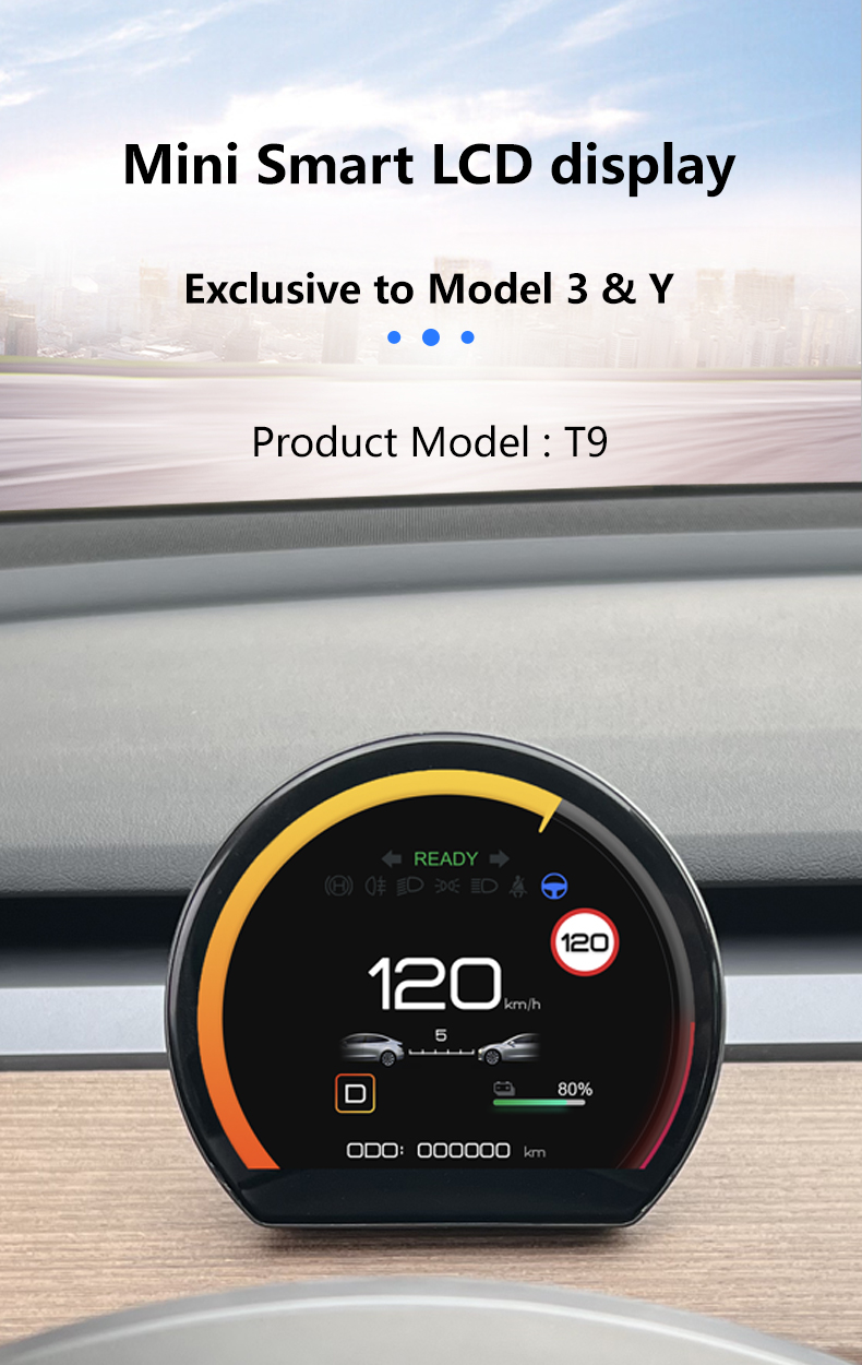 Модель 3Y Tesla группы аппаратуры автомобиля панели приборной панели LCD многофункциональная