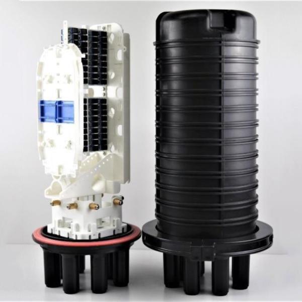 IP68 7 vira 64 bandejas ópticas de la base hacia el lado de babor 2 del cierre 48 del empalme de la fibra del adaptador del SC LC