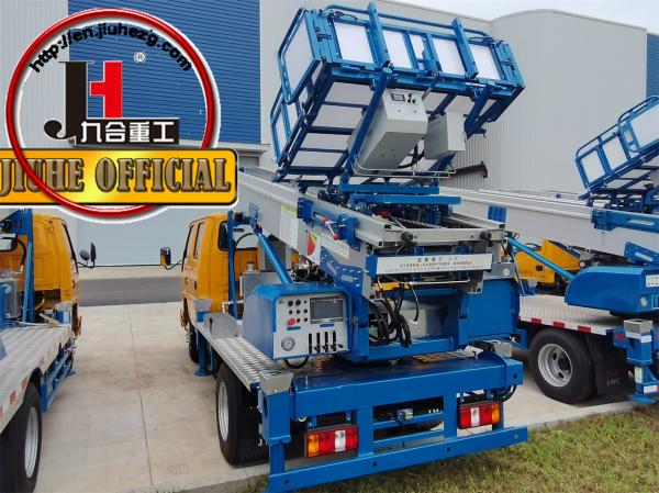 JIUHE Brand New JMC Double Row 32M 36M Bucket Truck Aerial Ladder Truck Hydraulic Telescopic Furniture Lifting Truck