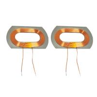 Semiconductor de carga inalámbrico que recibe el alambre envuelto amorfo de la bobina