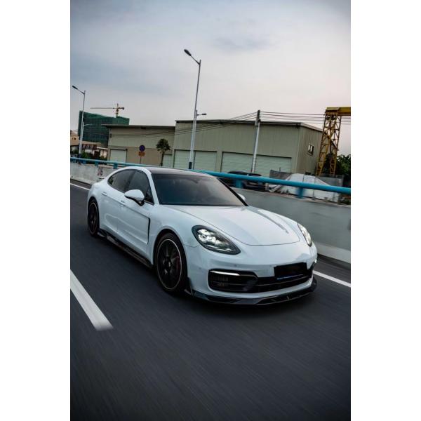 For Porsche Panamera Carbon Fiber Body Kit Panamera Carbon Fiber Front Lip Diffuser Spoiler Side Skirt
