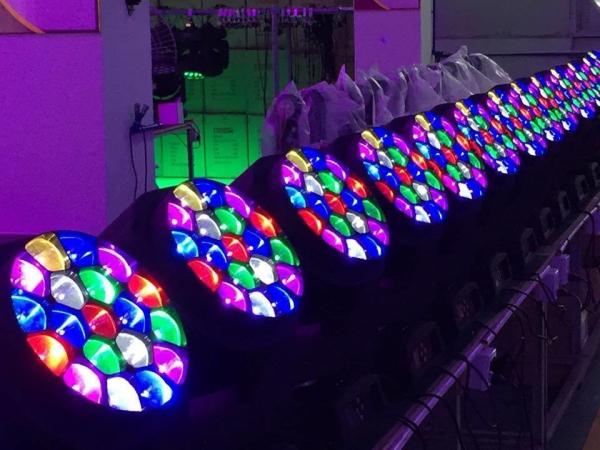 Party City RGBW 4in1 15W 19PCS Big Bee Eye LED Moving Head Light Zoom