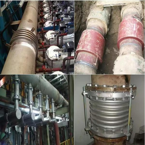 SS304 Фланцевое соединение гофрированного металлического шланга из нержавеющей стали для резервуара парового кондиционирования воздуха DN32 DN3000 мм