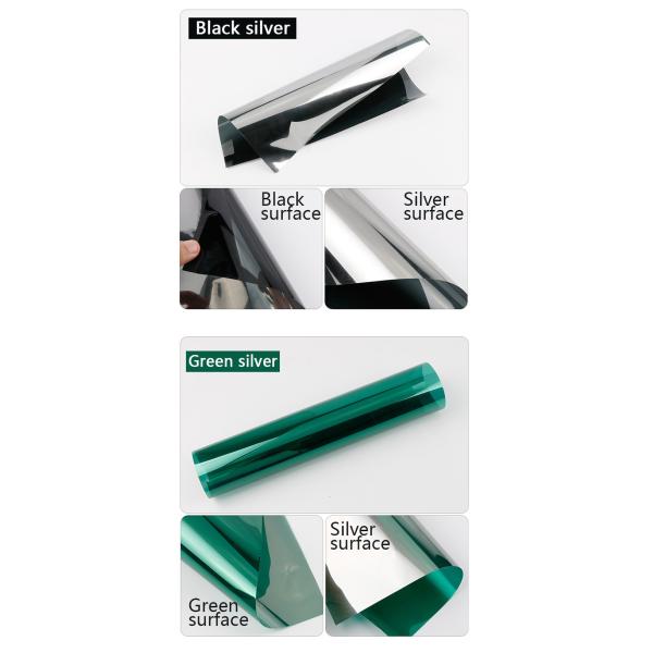 Película de vidrio de perspectiva unidireccional Casa Balcón Cocina Protección solar Escudo de privacidad Película de aislamiento térmico Adhesivos de vidrio