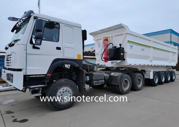 7500mm Semi Tipper Trailer 10mm Bottom Floor Tipping Trailers