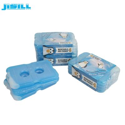 O congelador embala para refrigeradores/blocos de gelo plásticos brancos transparentes com líquido azul 200ml
