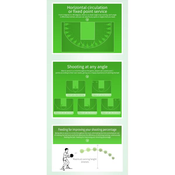 Apresse a máquina ajustável do tiro do basquetebol para a competição profissional