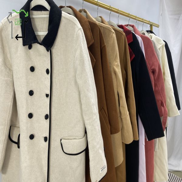 Second Hand Double Sided Overcoat Comfortable Winter Fashion Used Clothing Bales