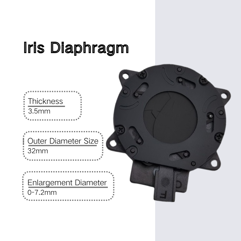 Precision Manual Iris Diaphragm for Industrial Camera Optical Lenses