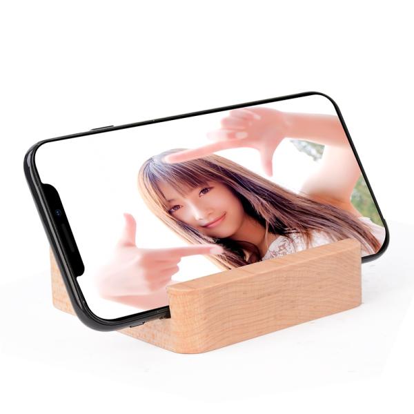 Mini Bamboo Wooden Power Bank , 120g 5200mAh Power Bank Charger