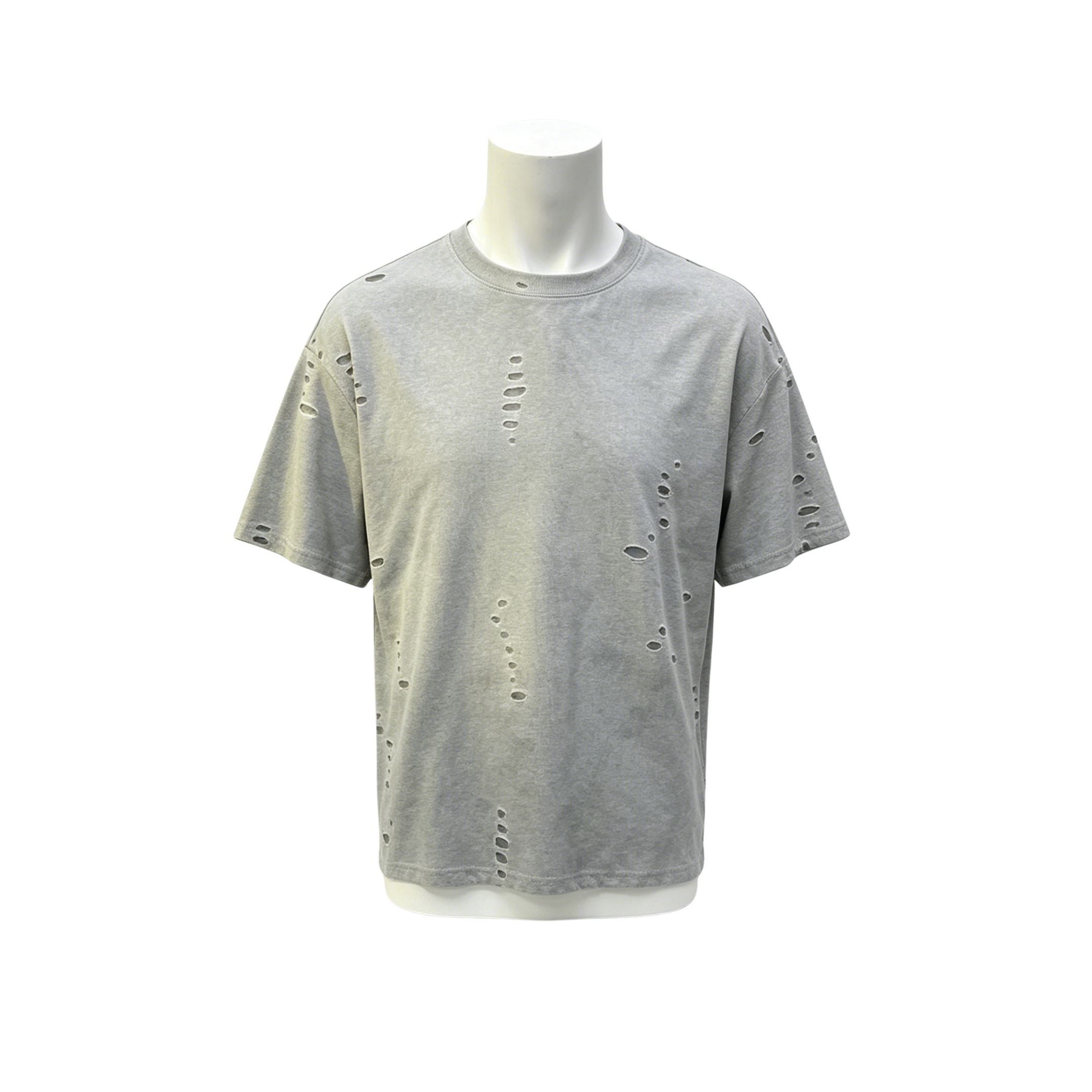 400GSM Basic Crew Neck Tee Streetwear Cotton Crew Neck T Shirt Gradient Wash