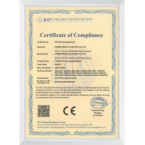 Xiamen Winley Electric Co.,Ltd Сертификации