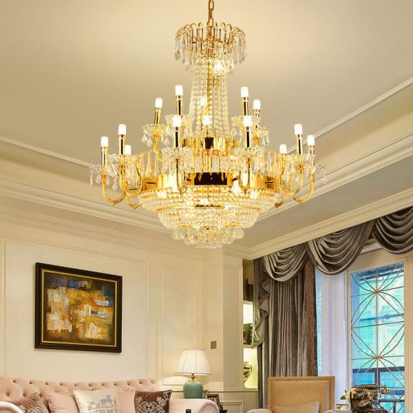 JYLIGHTING Luxury Crystal Pendant Light Simple Contemporary Gold Indoor Chandelier For Home Dining Room Decor Crystal Pendant Light
