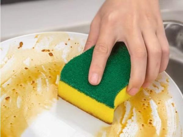 Éponge à récurer de cuisine durable Longue durée de vie Séchage rapide Biodégradable Grosses ventes
