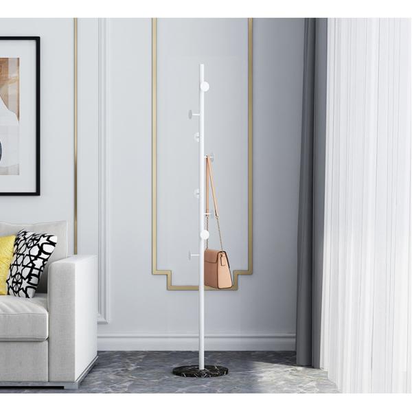 Metal L32cm Floor Standing Clothes Rack Corrosion Resistant