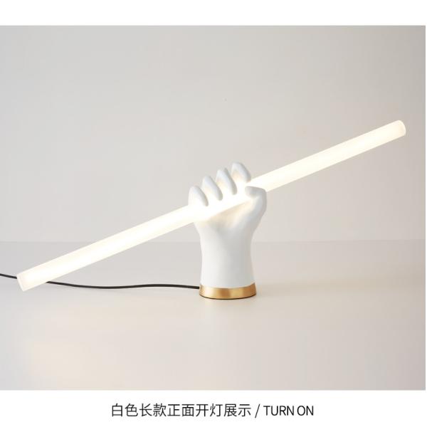 Modern Minimalist Wall Lighting Handshake Sculpture Bedroom Bedside Fist Hand Long Wall Light(WH-OR-249)