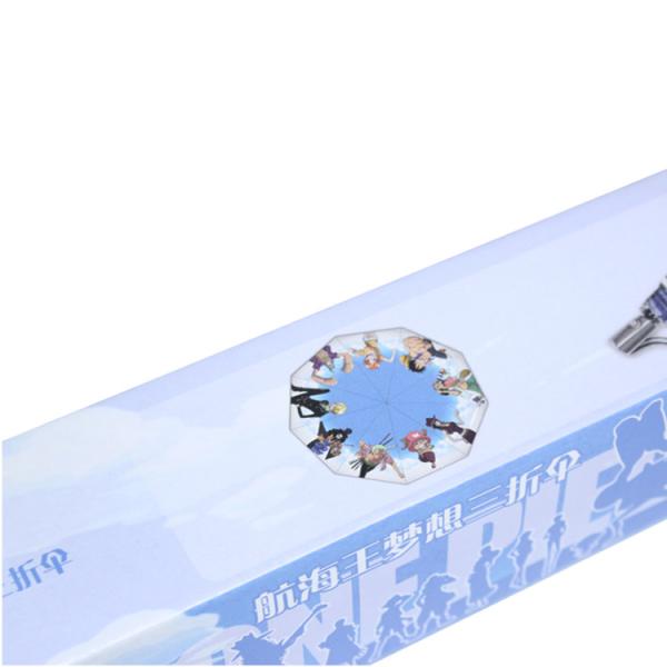 Cartoon Recycled Kraft 1 Piece Gift Boxes For Umbrella Glossy / Matte Lamination