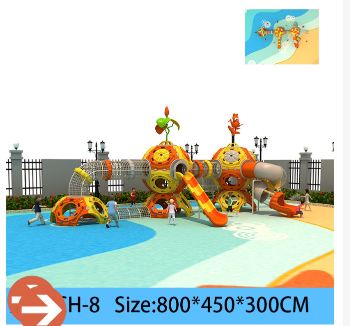 Space Capsule Theme Playground Equipment Custom web Climbers Swings  Plastic Slides for Parks  Kindergartens Safe & Child-Friendly​