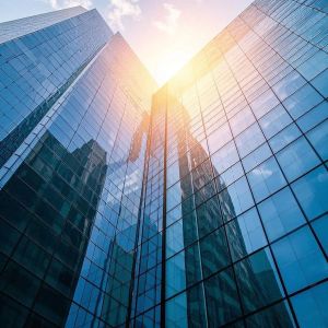 Explosion Proof Curtain Wall Reflective Glass Low E Coated Glass