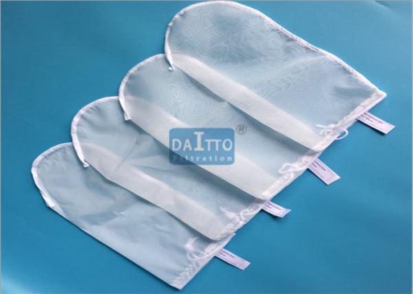 PE / Nylon Filter Mesh Liquid Filter Bags Woven / Nonwoven Fabric 178mm*430mm