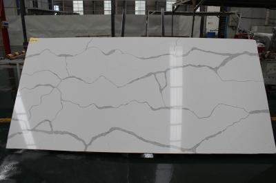 Durable Fire Proof Calacatta Quartz Countertops With Polished Surface Finished