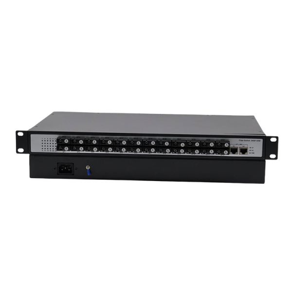 24 Port SC Fiber Switch With 2 Gigabit RJ45 Uplink Ports Media Converter