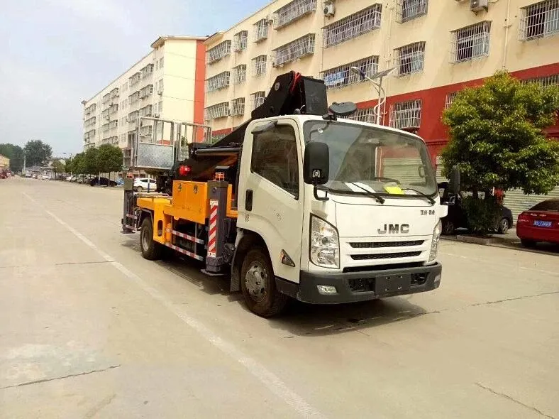 Mobile Aerial Work Truck 20m 22m 24m Telescopic Boom Lift Truck