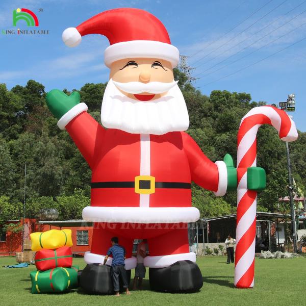 20ft 26ft 33ft Christmas Outdoor Decoration Giant Inflatable Santa Claus For Advertisement