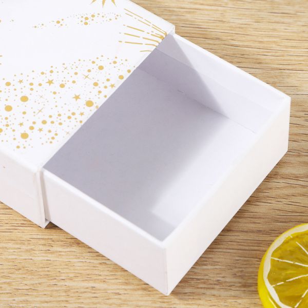 Cosmetic Drawer Box Premium Skincare Gift Packaging Heaven Earth Lid Design Gold Foil Stamping Custom Printed Luxury Presentation Box