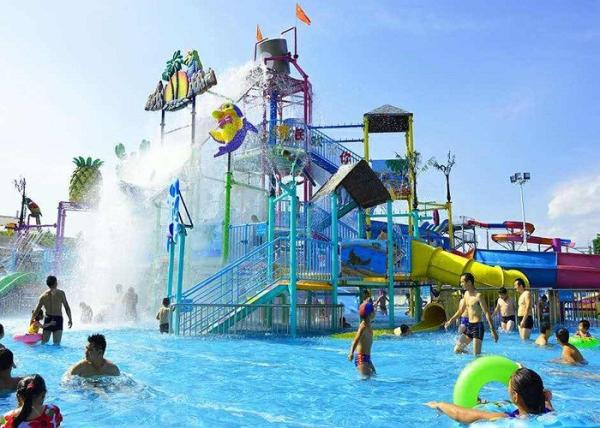 Galle Pirate Theme Aqua Playground With Capacity 100 Rider / Time