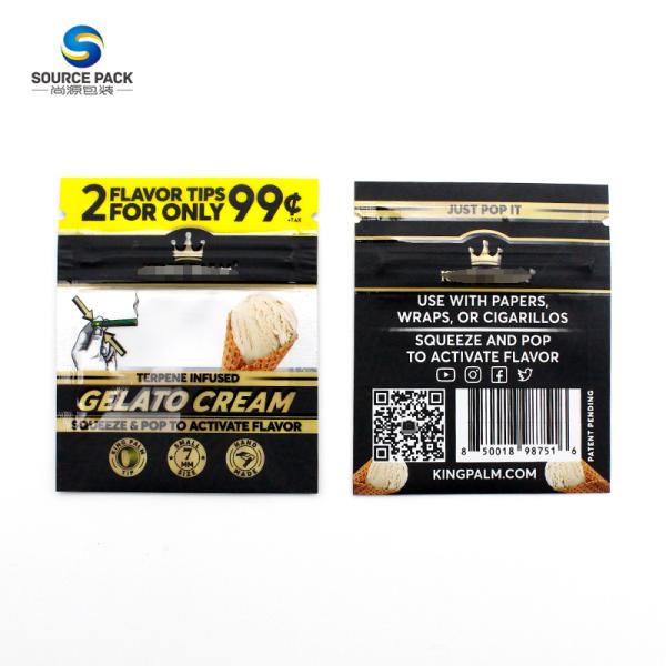 Plastic Heat Seal Cigar Packaging Customized For Smoking Tip