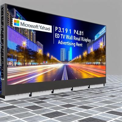 High Resolution P3.91 P4.81 LED TV Wall Rental Display for Outdoor Advertising Rental