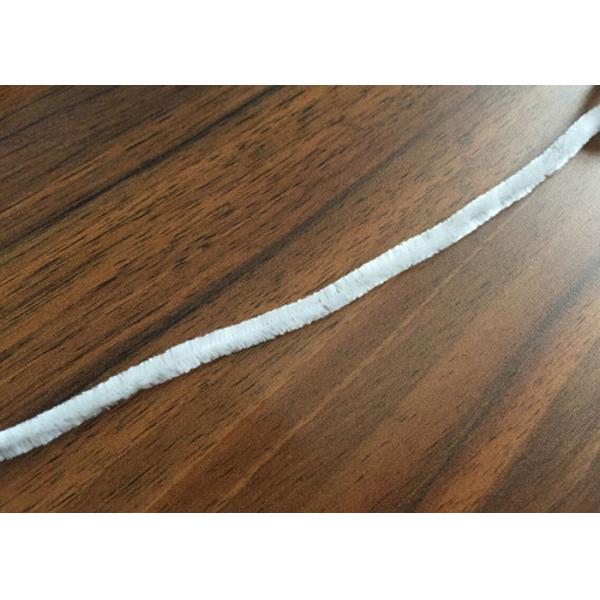 White Polyester Chenille Yarn , 5nm Fancy Knitting Yarn Environment Friendly