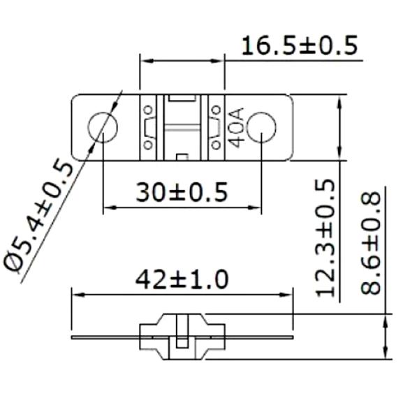 Взрыватель 32V 58V ANS MIDI болта M5 с расстоянием отверстия 30mm