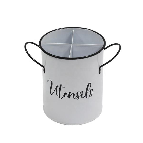 Storage Solution Stainless Steel Cutlery Holder Vintage Organizer Household Kitchen Products