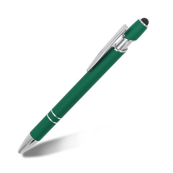 Classical Touchscreen Metal Press Ballpoint Pen Click Stylus Tip Aluminium Ball Pen