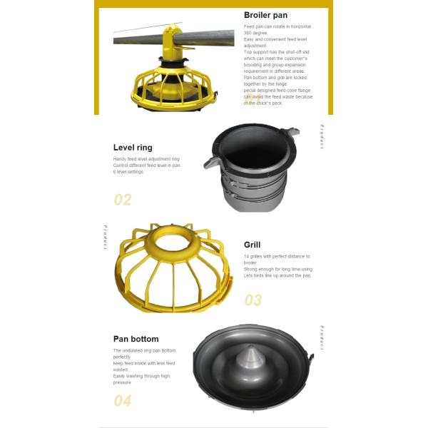 Plastic Poultry Farm Equipment poultry feed line 1 Year Warranty