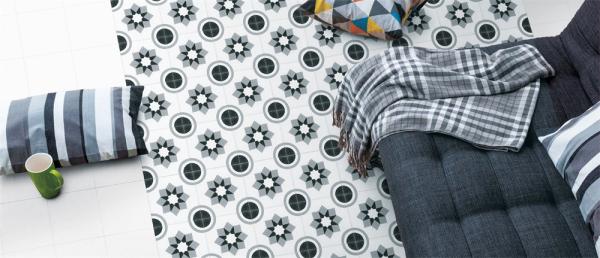 Gray 20x20cm Ceramic Rustic Tile for Hotel Bathroom Floor