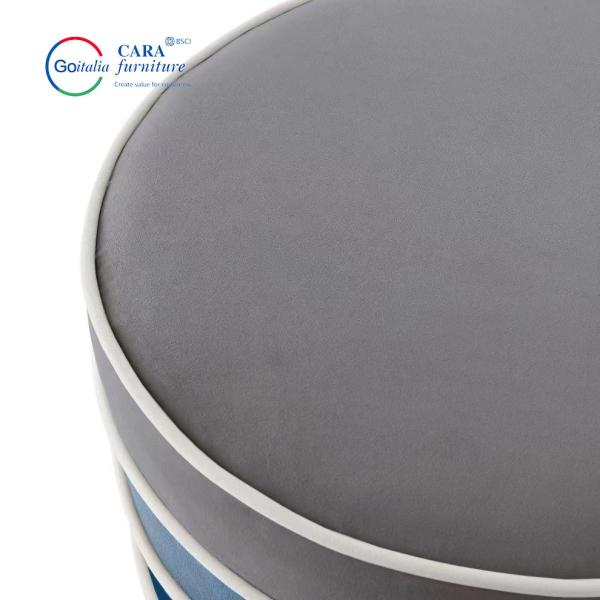 BB2016 Multiple Colors Combine Design Bed Side Furniture Small Round Seat Ottoman Stool For Hotels