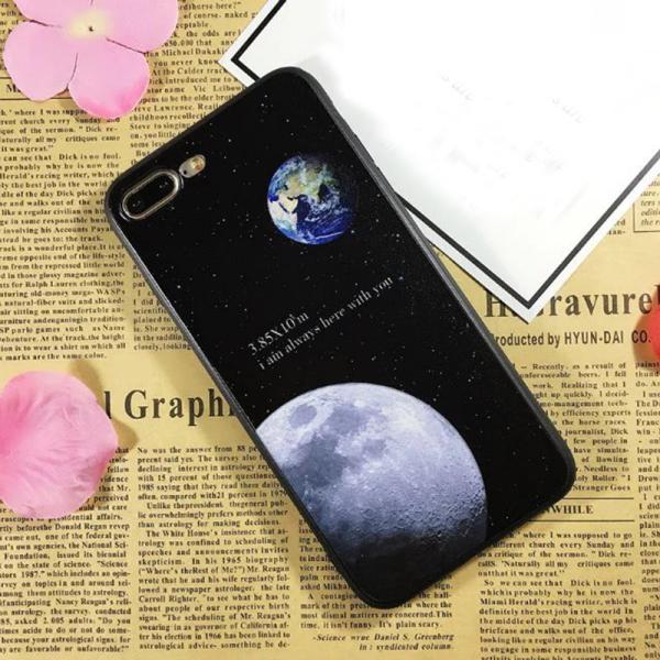 PC+TPU Silk Grain The Earth 's Surface Space Cell Phone Case Cover For iPhone 7 6s Plus