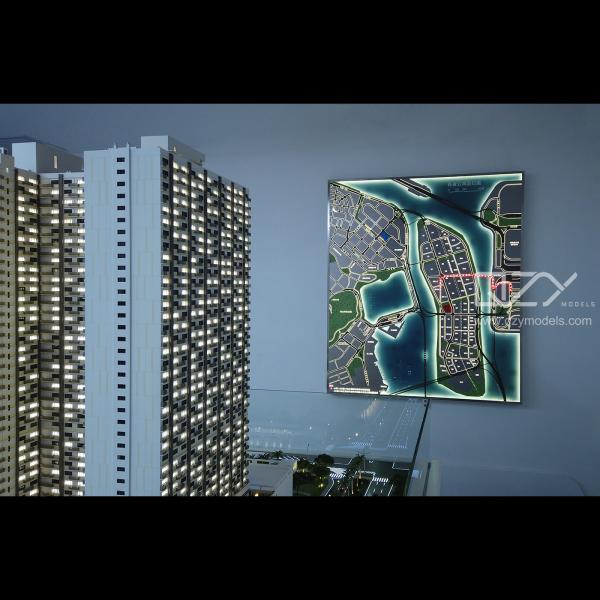 Архитектор Миниатюрные модели зданий в масштабе 1:100 Старшие квартиры в Макао