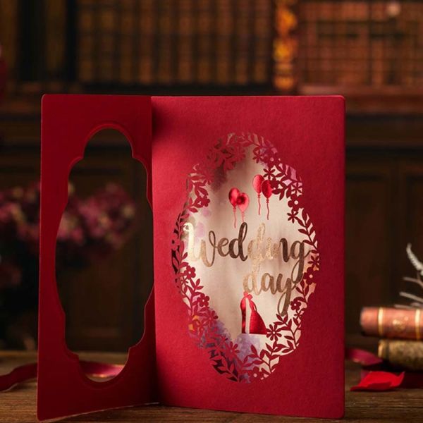 Mr And Mrs Wedding Invitation Gift Card Envelopes 3d Butterfly Laser Cut