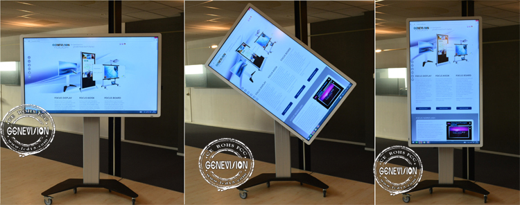 55 вращение LCD взаимодействующее Whiteboard дюйма 1920*1080