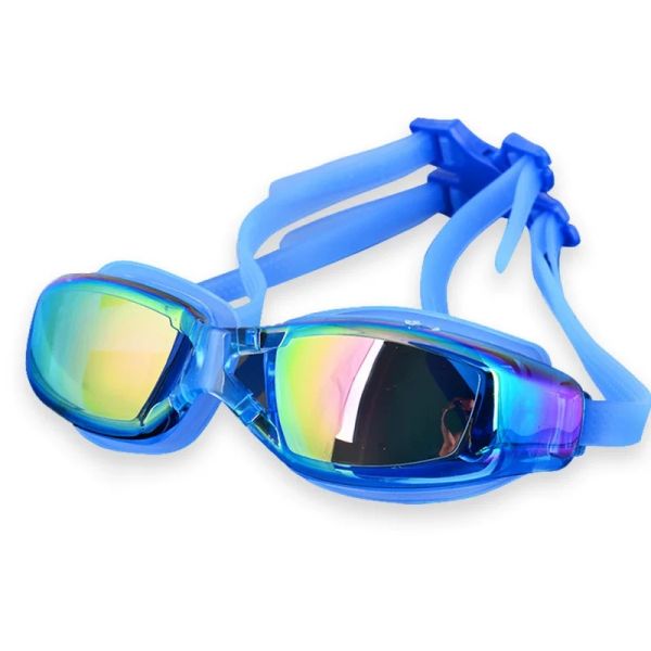 Anti-Fog UV Protection Mirrored Lenses Swimming Goggles for Competitive Swimming and Diving