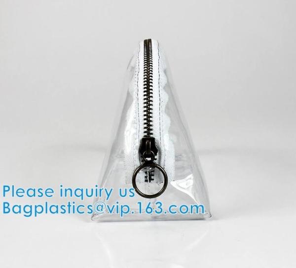 Slider Zipper Pvc Pouch Clear Vinyl Pvc EVA Swimwear Packaging Bikini Swimwear Bag Zipper Storage Bag