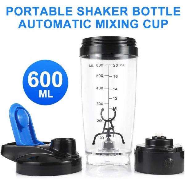 Оптовая продажа 600 мл Электрический протеиновый смеситель Шейкер бутылка портативный мини соковыжималка Пластиковая саморазмешивание кофейная кружка Эко дружественный