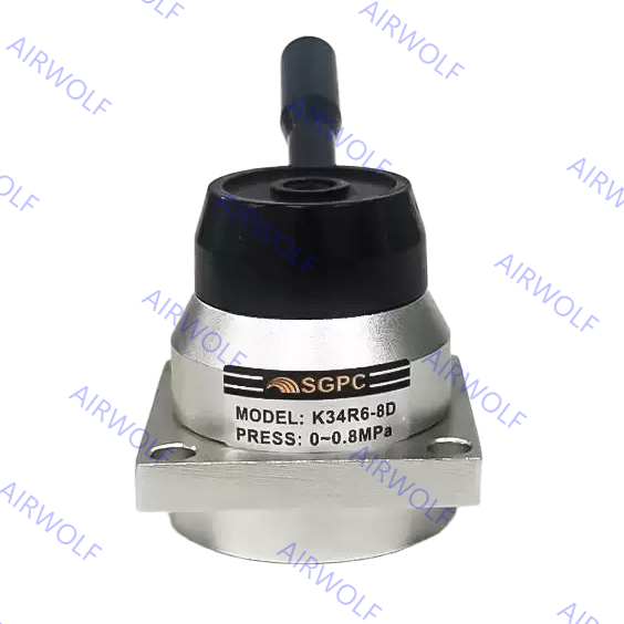 Sunrise Nielsen HV Series K34 Series 4/3 way Hand Rotary Pneumatic Manual Valve With 1/4, 3/8, 1/2 Port Size –20~+70℃ Working Temperature Range and 0~1.0MPa Operating Pressure