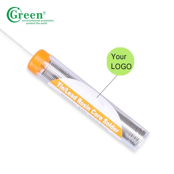 60% Sn 40% Pb Rosin Core Solder Wire 0.5-2.0mm 250-260℃ Working Temperature